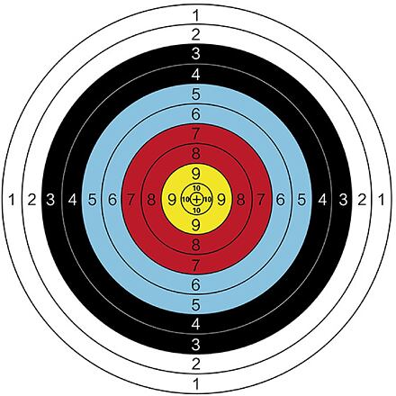 Archer Aim 40 terče na střelbu 10 ks balení 1 sada