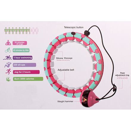 Hula Hoop Smart gymnastická obruč šedá varianta 42313 Hula Hoop Smart gymnastická obruč šedá varianta 42313