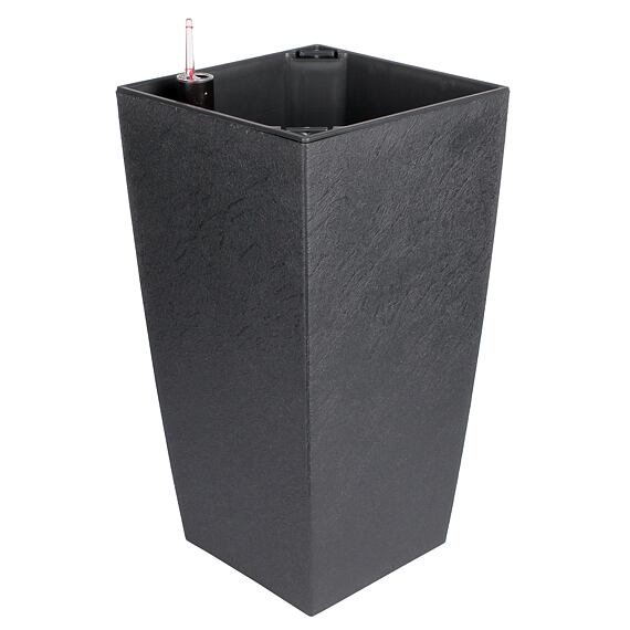 Delto Stone samozavlažovací květináč 25 x 46 cm antracitová