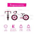 Fixie Pink odrážedlo